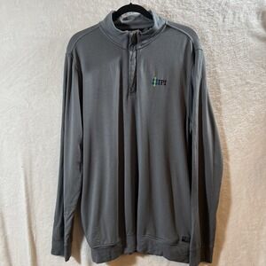 Travis Mathew 1/4 Zip Golf Sweatshirt Mens Large Grey Pullover
